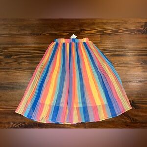 NWT Next rainbow girls maxi skirt 13 13y